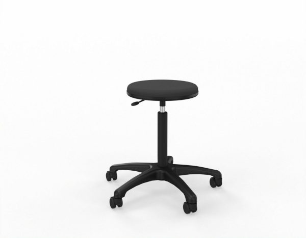 TABOURET DACTYLO ROND TAPISSE