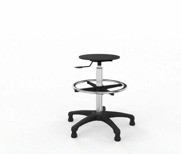 TABOURET HAUT ASS RONDE PU