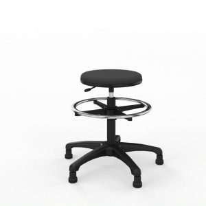 TABOURET HAUT ROND TAPISSE