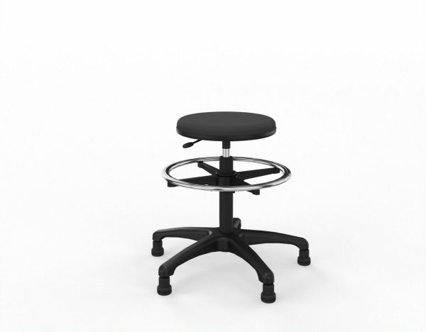 TABOURET HAUT ROND TAPISSE