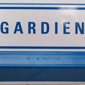 Signalétique braille gardien