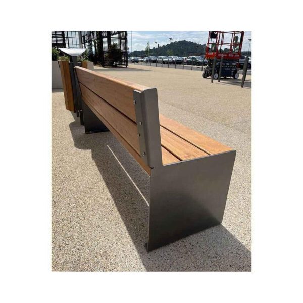 Banc bois et acier KUB – Image 7