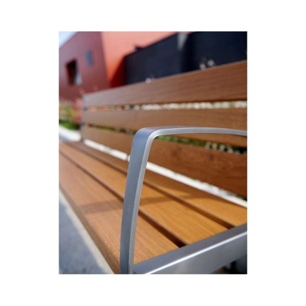 Banc bois et acier Silaos® 6 lames – Image 13