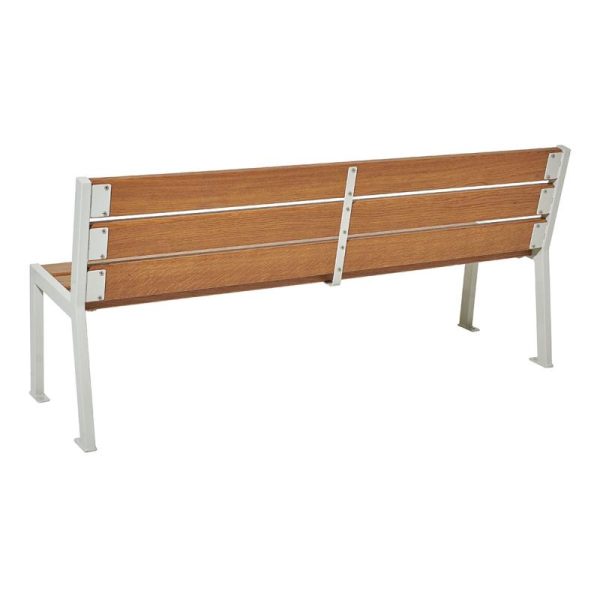 Banc bois et acier Silaos® 6 lames – Image 8