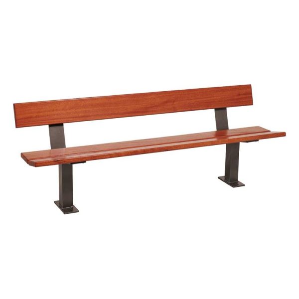 Banc bois et acier Pagode – Image 2