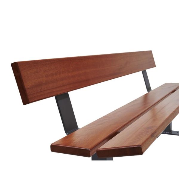 Banc bois et acier Pagode – Image 7